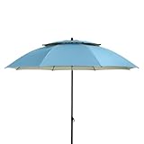 Doppler derby ombrellone 200cm I ombrellone per spiaggia o balcone I con valvola antivento I ombrellone regolabile in altezza I con protezione UV I ombrellone pieghevole I ombrellone da spiaggia