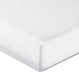 Sensei Maison - Coprimaterasso in cotone, 30 cm, 160 g/m² sicuro, 160 x 200 cm, colore: Bianco