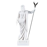 Zeus, statuetta di dio greco Giove tuono, in alabastro, 18 cm