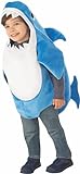 Rubie's 701701 INFT, Costume da Baby Shark con suono, Colore blu/bianco, Taglia 6-12 mesi