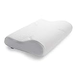 TEMPUR Original cuscino cervicale basso, cuscino ergonomico di supporto al collo per chi dorme sul fianco e sulla schiena, S (50 x 31 x 8/5 cm)