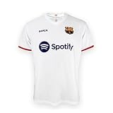 FC Barcelona T-shirt 2ª EQ Stagione 2023-24 Replica con Licenza -Dorsal Liso - Adulto, bianco, S