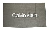 Calvin Klein Telo mare CK piscina spa spugna di cotone cm.180 x 100 (circa) logato articolo KU0KU00104 TOWEL, MSP New basil, Taglia unica