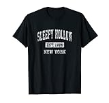 Sleepy Hollow New York NY Vintage Sport Stabilito Design Maglietta