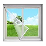 Zanzariera per finestre, tenda antizanzare, lavabile, facile da installare, zanzariera per finestra,50x160cm,bianco
