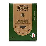 CLASSE ITALY Scatola 10Kg Biologico Vegetale di Legna di Faggio e Leccio Italiano 10 kg | Carbonella/Carbone, Grill, Grigliata InstaGrill o Barbecue da Tavolo Senza Fumo, Nero