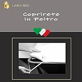 Home Tresor – Coprirete Matrimoniale in Feltro, Copri Doghe 2 piazze con elastici cm 170 x 190, 100% Poliestere, Made in Italy, Bianco