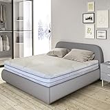 Flexinn Materasso in Memory foam con 1600 Molle insacchettate indipendenti e Memory Gel. Altezza: 25 cm, rigidità 8 su 10. Sfoderabile. Dispositivo Medico Classe I (120x200)