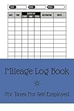 Mileage Log Book: For Small Business or Personal Use, Tracker to Record Daily Miles, Vehicle Odometer Tracking, Fits in Glove Box (6x9in, 120 pages)