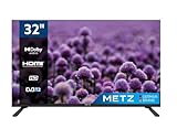 Metz TV Serie MTC2000, 32' (81 cm), Direct LED, USB, HDMI, Slot CI+, Dolby Digital, DVB-C/T2/S2, Nero [Classe di efficienza energetica F]