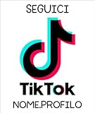Adesivi etichette TIK TOK personalizzate con il nome della vostra pagina