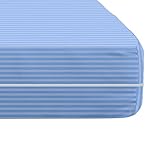 HOMEYA - Fodera per materasso con cerniera per letto da 90 - Protezione per letto intero con cerniera in micro fibra extra morbida, 90 x 190 x 25 cm Celeste