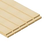 TWE - listelli legno massello abete 10x50 x 2000 piallati su quattro lati con smusso su spigoli Made in Italy confezione da 10 pz