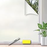 Simple Fix Pellicola per finestre - 70cm x 200cm - Anti-Vista - Statica - Adesiva - Autoadesiva - Protezione solare - Latte - HR++