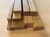 Listello in legno di rovere massiccio piallato 4 lati lunghezza cm. 80 (Rovere mm.10x30x800 pz.5)