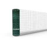 Italfence - Rete metallica elettrosaldata plastificata per recinzione, 25m (Tutte le altezze) [Ø2,30mm, 200cm]