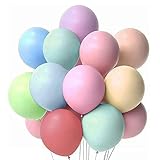 QILZO® Confezione da 100 palloncini in lattice colori pastello biodegradabile 22 cm / 8 ', palloncini per feste, matrimoni, riunioni, compleanni, battesimi, Photocall, decorazione
