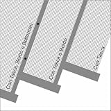 FRAMIG - Rete di ricambio per zanzariere di tipo avvolgente realizzata su misura in Italia di colore grigio. (L 120 x H 200)