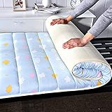 Materasso Futon Pieghevole Materasso Lento Rebound Memory Schiuma Pavimento Sleeping Pad Addensare Tatami Dormitory Bed Mat,A,90x190cm