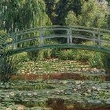 The Japanese footbridge and the water lily pool - Giverny, Claude Monet: Journal; 150 Lined / ruled pages, 8,5 x 8,5 inch (21.59 x 21.59 centimeters) Laminated. (Paper notebook, composition book)